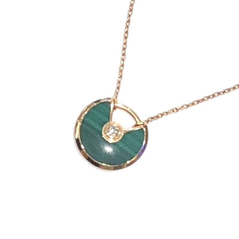 Cartier Amulette De Cartier Necklace Gold Green 750Pg Malachite
