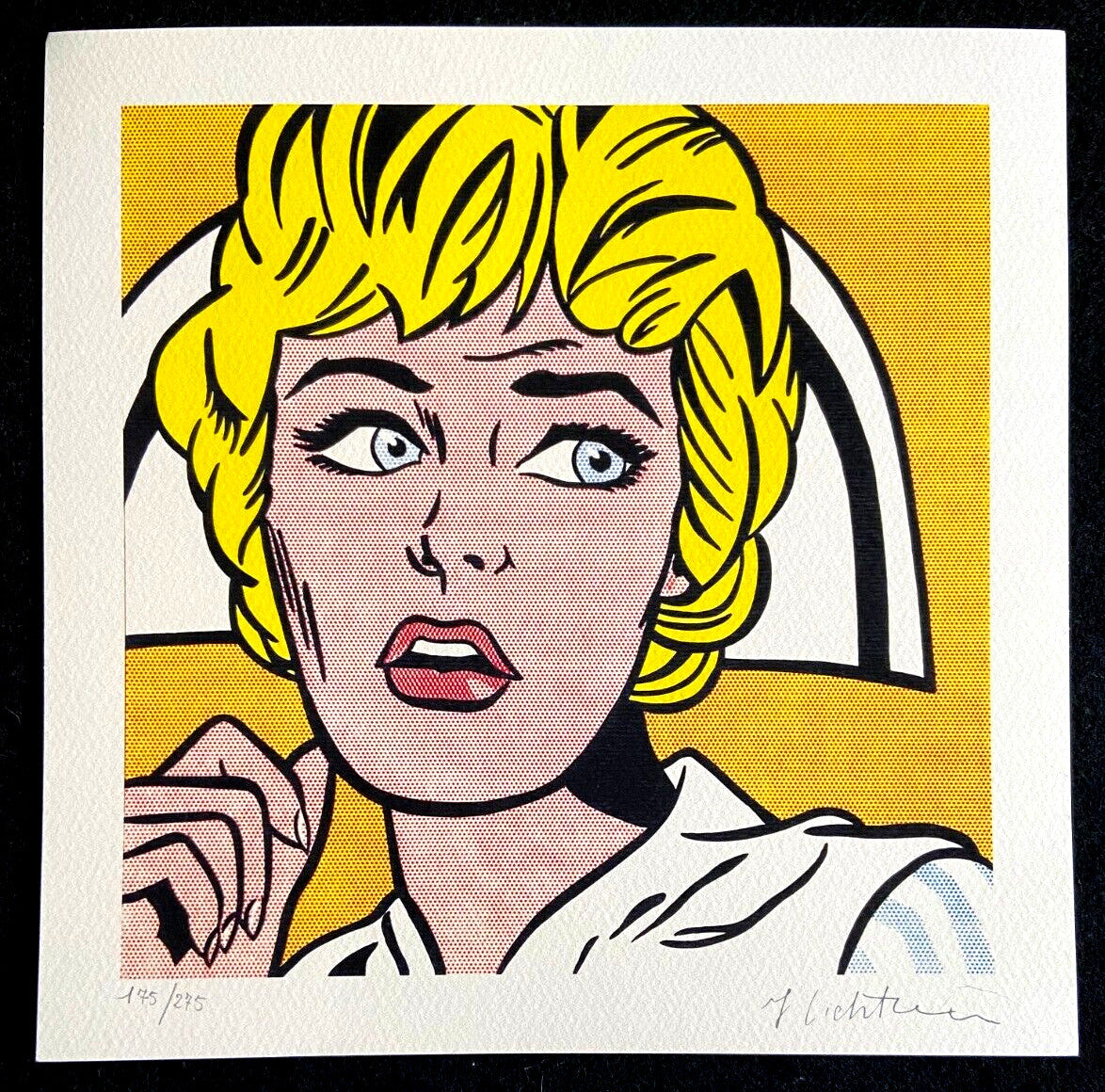 Roy Lichtenstein Lithograph Coa Signed Numbered By Hand 275 Ex