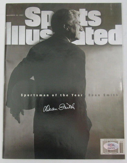 Dean Smith Signed/Auto 1997 Sports Illustrated