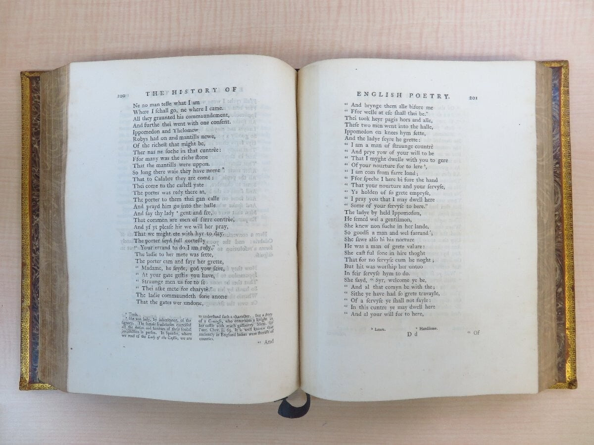 The History Of English Poetry By Thomas Warton - First Edition - 1774-1781 3Vol