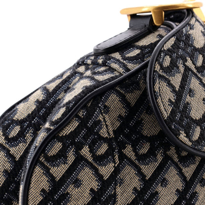 Christian Dior Mini Oblique Canvas Saddle Handbag