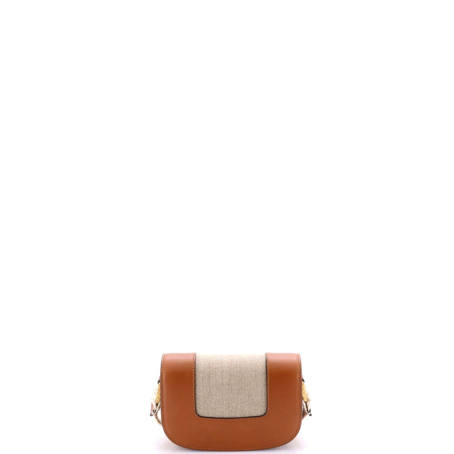 Valentino Garavani Supervee Crossbody Bag Linen With Leather Small