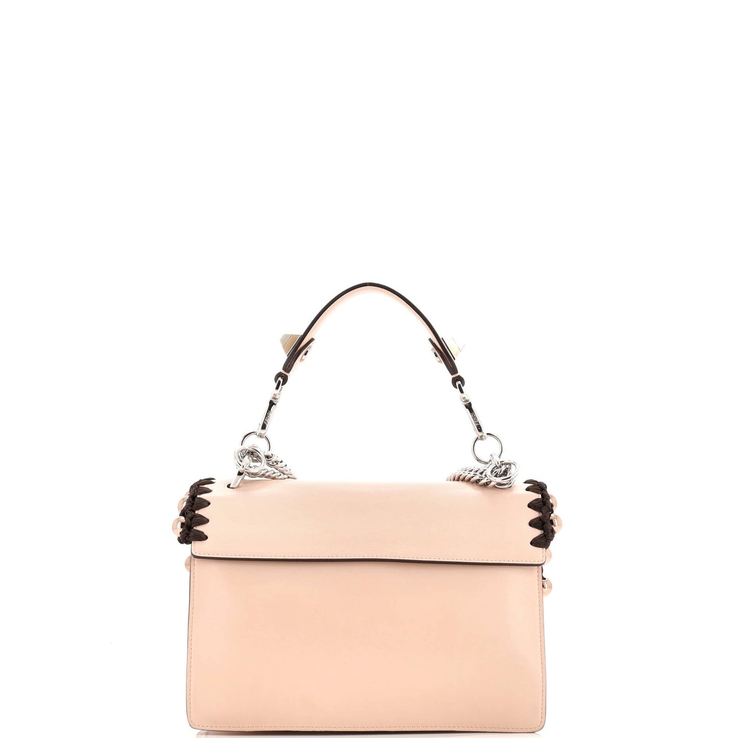 Fendi Kan I Bag Beaded Whipstitch Leather Medium