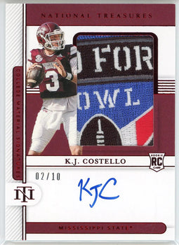 Kj Costello Autographed 2021 Panini National Treasures Collegiate Rookie Patch C