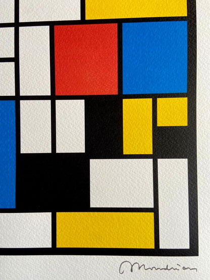 Piet Mondrian, Lithograph Coa Stamp