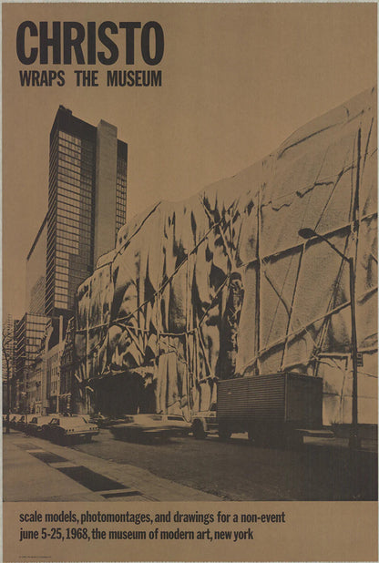 Javacheff Christo Museum Of Modern Art Wrapped " Offset Lithograph 1