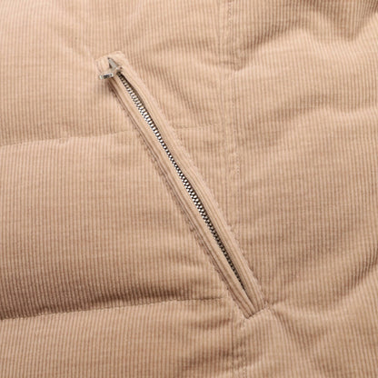 Brunello Cucinelli Men'S Zip Two Pocket Vest Quilted Corduroy