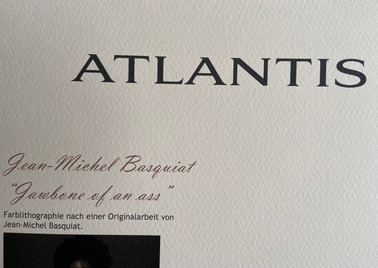 Jean-Michel Basquiat Lithograph Signed Coa Limited Edition