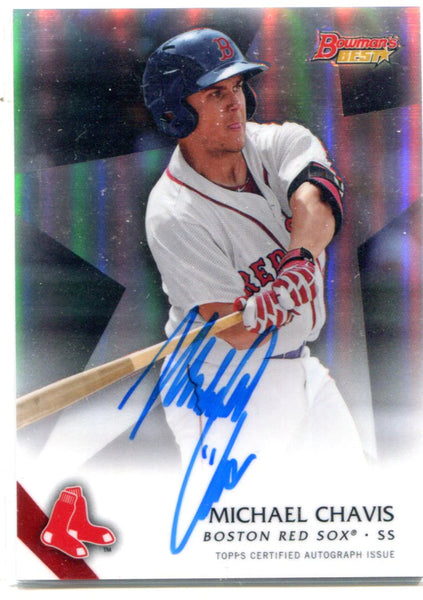 Michael Chavis 2015 Bowman Best Autographed Card