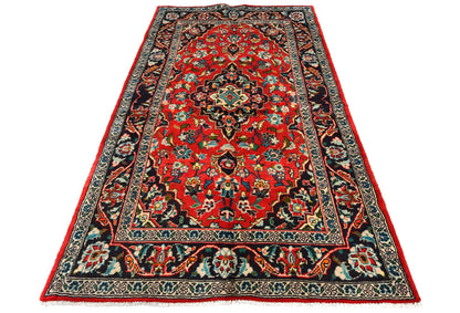 3'7X7'0 Red Traditional Classic Floral Handmade Oriental Rug Entryway Carpet