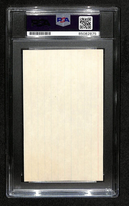 Jim Backus Signed 3X5 Index Card "Guilligan'S Island - Howell" Psa/Dna 184322