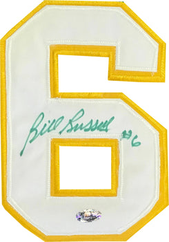 Bill Russell Autographed Usf Green Jersey