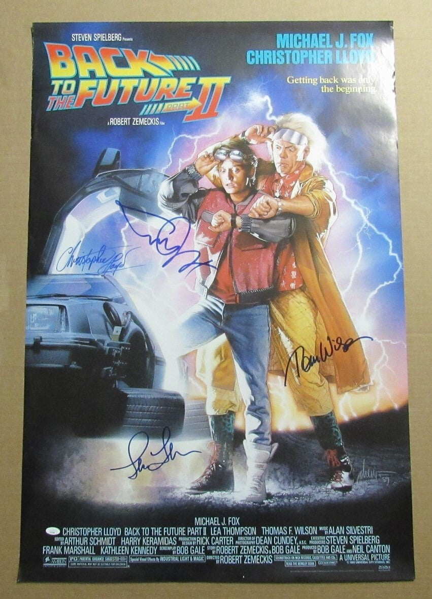Back To Future Ii Auto/Signed Michael J Fox/
