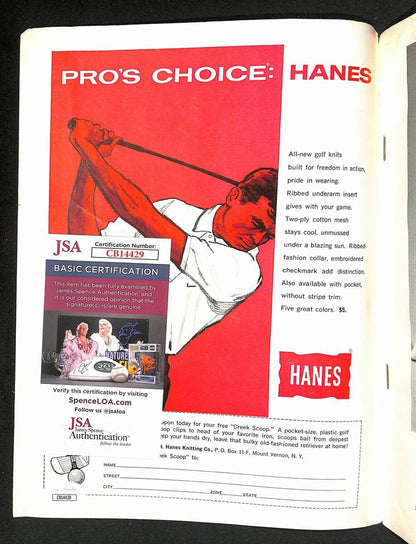 Arnold Palmer Signed/Autographed Feb 1961 Golf