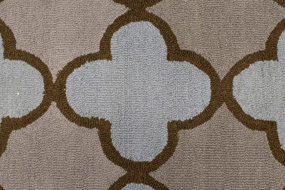 Multicolored Trellis Design 5X8 Hand-Tufted