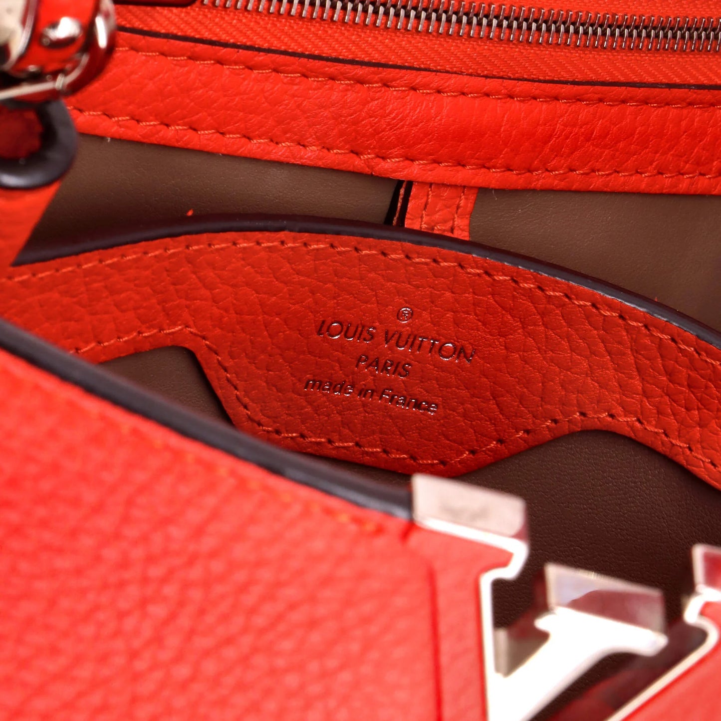 BB Louis Vuitton Capucines Bag Leather