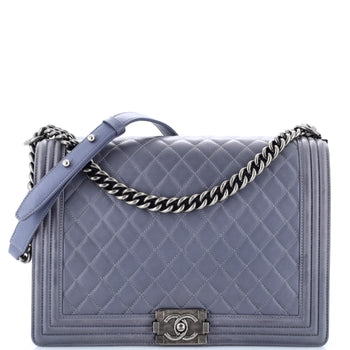 Chanel Boy Flap Bag Quilted Lambskin Large