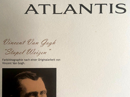 Vincent Van Gogh Lithograph From An Painting Coa Signed Op Numbered