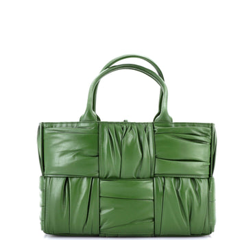 Bottega Veneta Arco Tote Maxi Intrecciato Plisse Leather Small