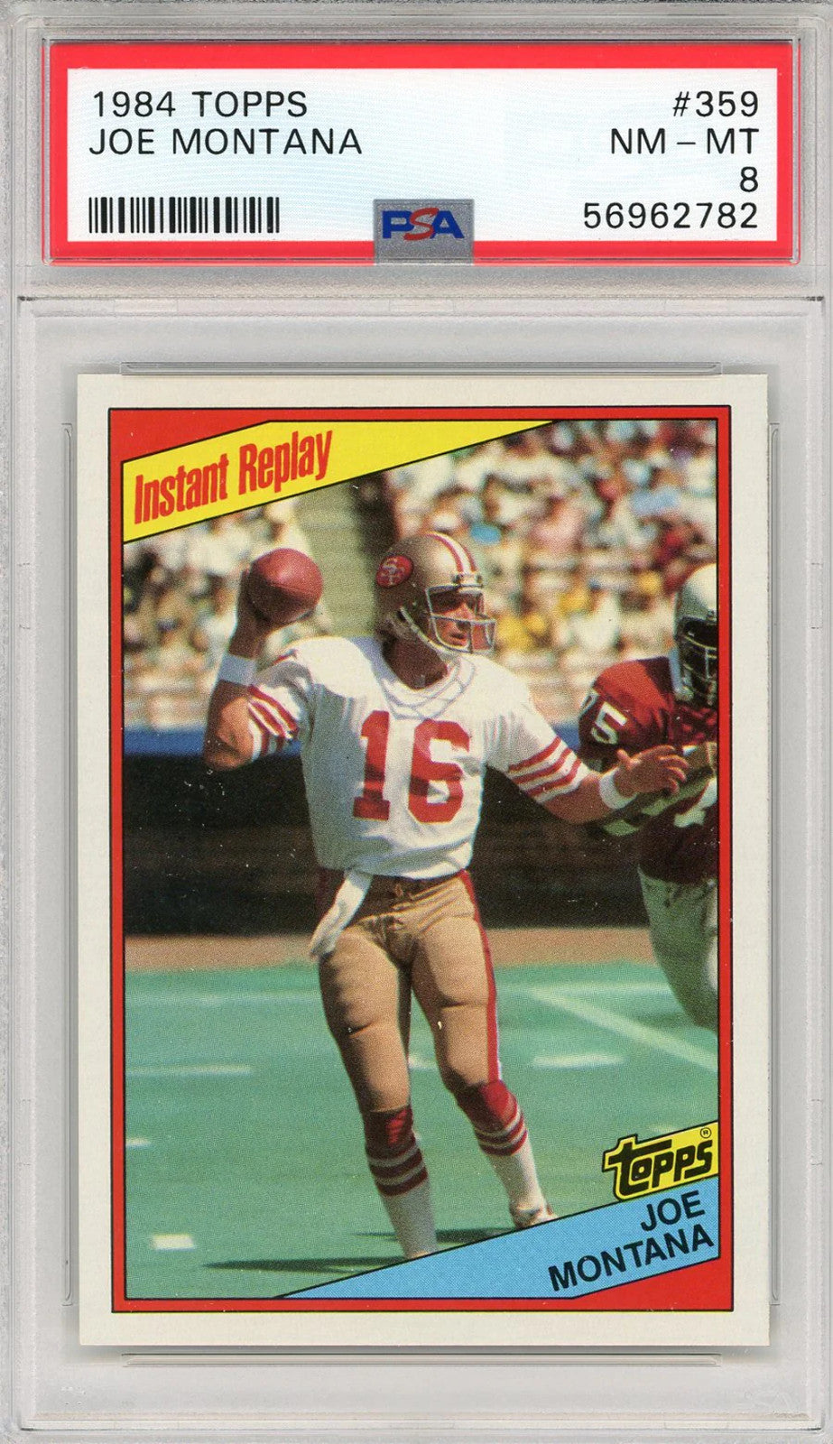 Joe Montana 1984 Topps Card #359 (Psa)