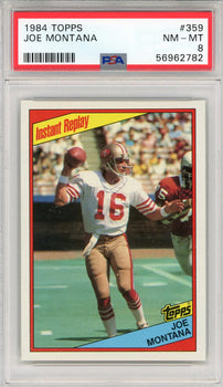 Joe Montana 1984 Topps Card #359 (Psa)