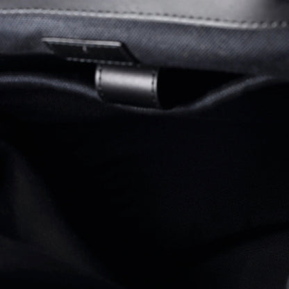 Gucci Double Pocket Buckle Backpack Gg Coated Canvas Large