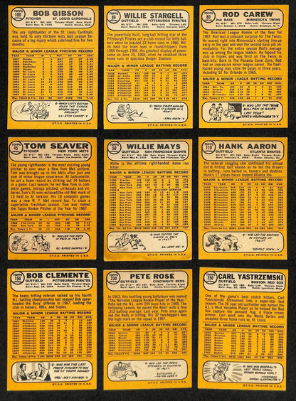 1968 Topps Baseball Card Complete Set (1-598) Bench Ryan Mantle Mays 195367