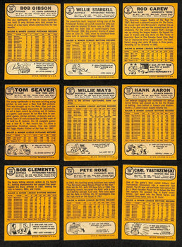 1968 Topps Baseball Card Complete Set (1-598) Bench Ryan Mantle Mays 195367