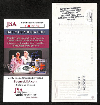 Johnny Unitas Hof Signed/Autographed 1999 Bank Check Baltimore Colts Jsa 199040