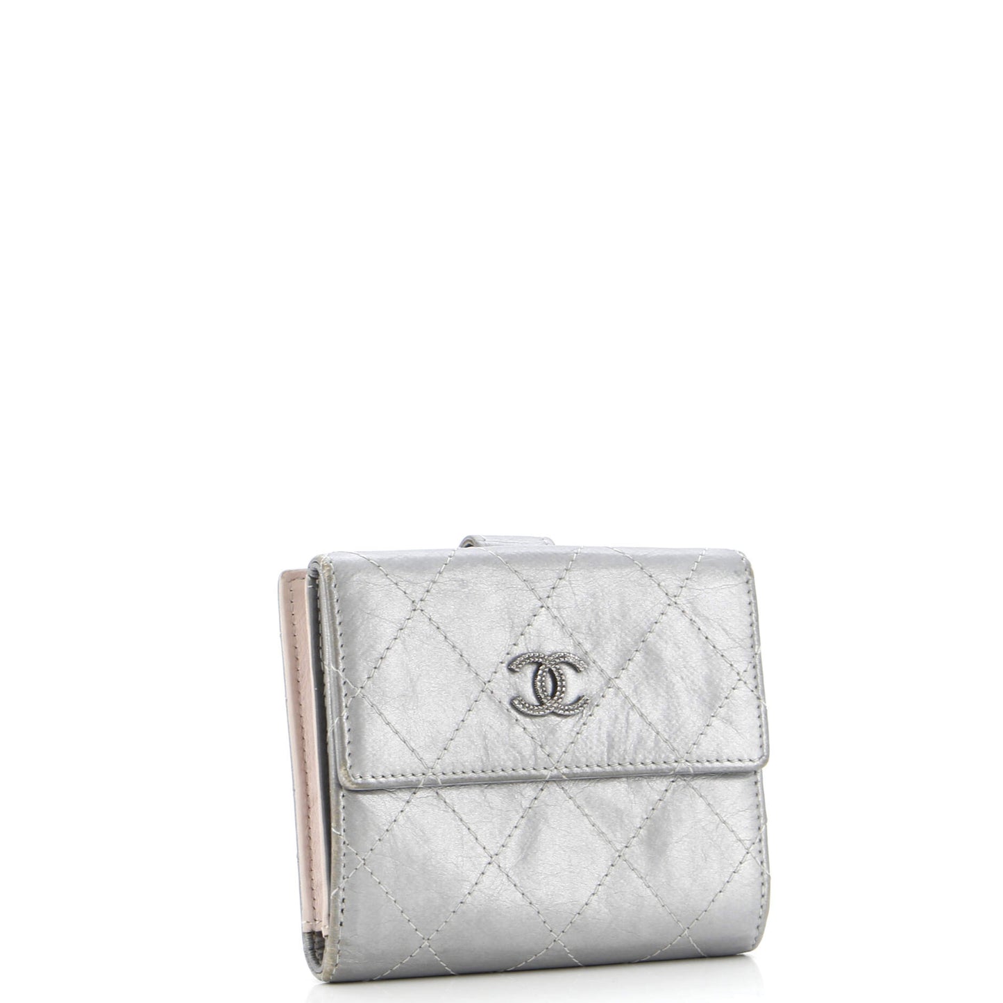 Chanel Cc Compact Wallet Quilted Calfskin
