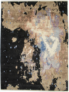 Contemporary Abstract Galaxy Design Rug