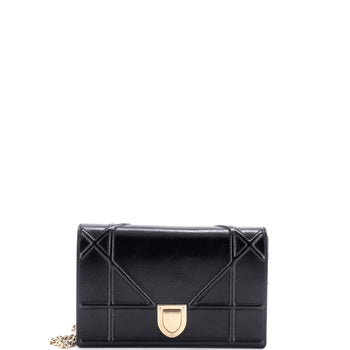 Christian Dior Diorama Wallet On Chain Leather