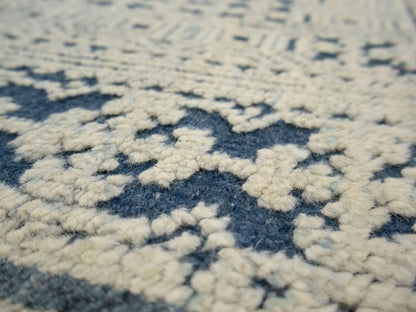 Large Modern Geometric Oriental Rug Cream