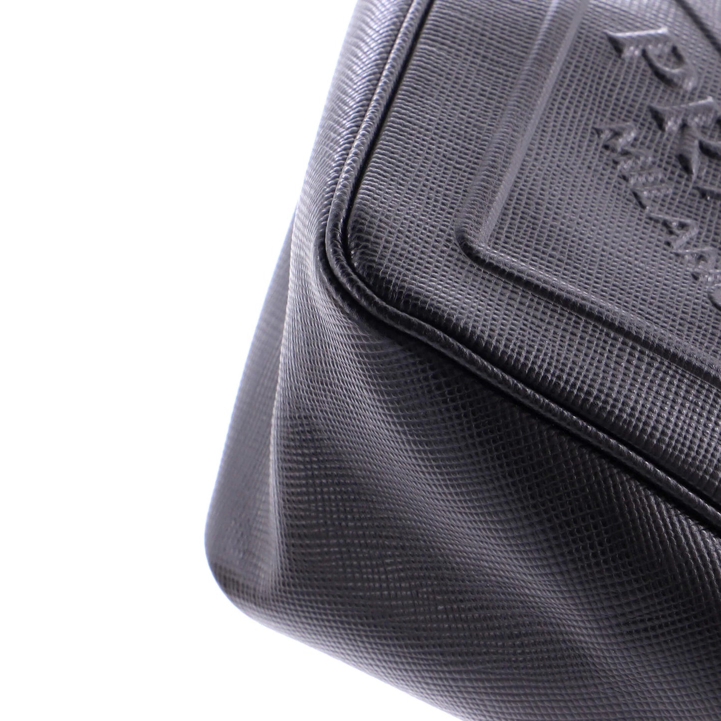 Prada Triangle Logo Zip Crossbody Bag Soft Leather Small