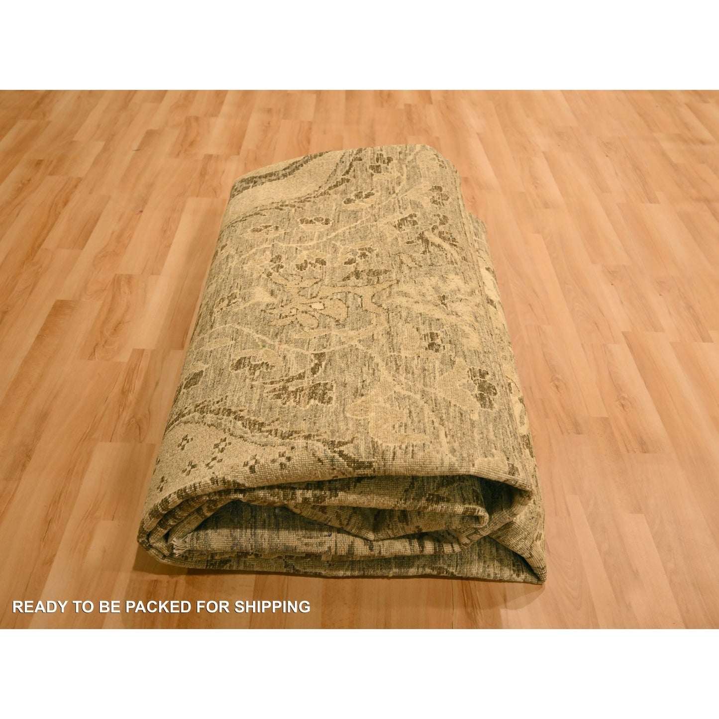 8'9"X11'10" Brown Tone On Tone Suzani Design Hand Knotted 100% Wool Rug