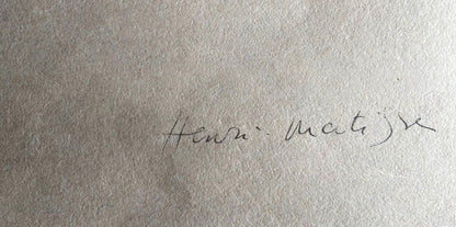 Henri Matisse Lithograph 1960 Contract -Ren Magritte Pablo Picasso