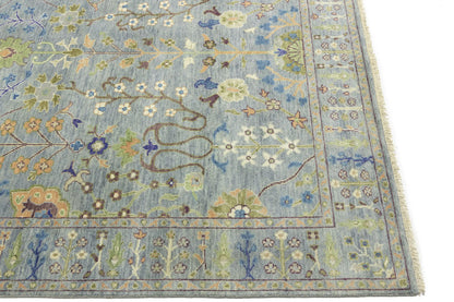 Handmade Tree of Life Oushak Chobi Oriental Rug