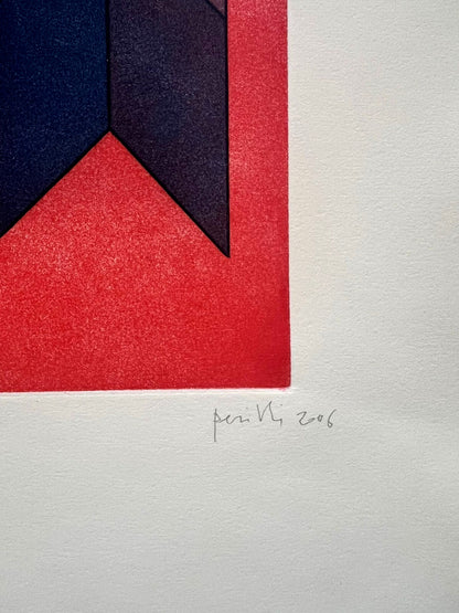 Achille Perilli Engraving Hand Signed Numbered (Carla Accardi)
