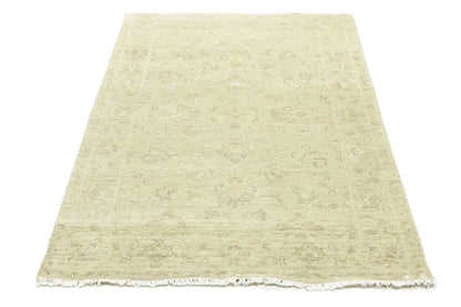 4X6 Ft Transitional Oriental Rug Floral Design