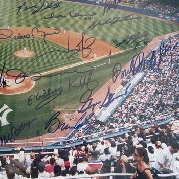 New York Yankees 2004 Autographed Photo Frame With Player Alex Rodriguez