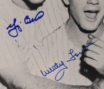 Yogi Berra/Whitey Ford Hof Yankees Dual-Signed 8X10 Photo Framed Psa/Dna 167404