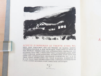 Rare 1927 'Les Hommes Abandonnes' With Vlaminck Etchings & Lithographs" Limited