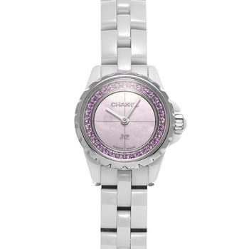 Chanel J12 Xs 19Mm Collector Limited H5512 Pink Sapphire Watch Women