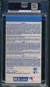 2004 World Series Game 4 Ticket Curse Reversed David Ortiz Signed/Auto Psa/Dna