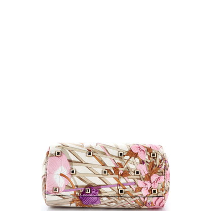 Salvatore Ferragamo Studio Satchel Printed Leather Small