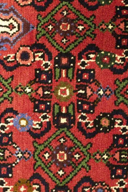 Handmade Oriental Rug Small Floral Tribal
