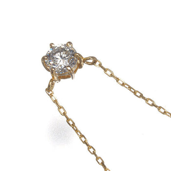 Vendome Necklace Diamond 0.15Ct Solitaire 18K 750 Yellow Gold