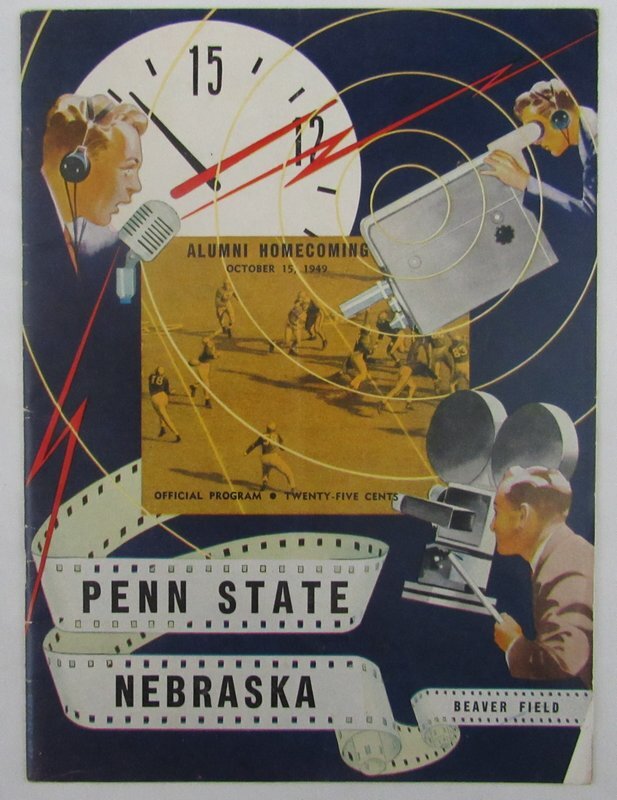 1949 Penn State Nittany Lions Vs. Nebraska  College Football Program 137604