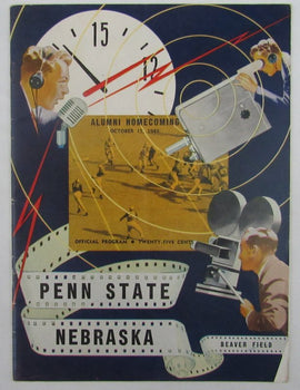 1949 Penn State Nittany Lions Vs. Nebraska  College Football Program 137604