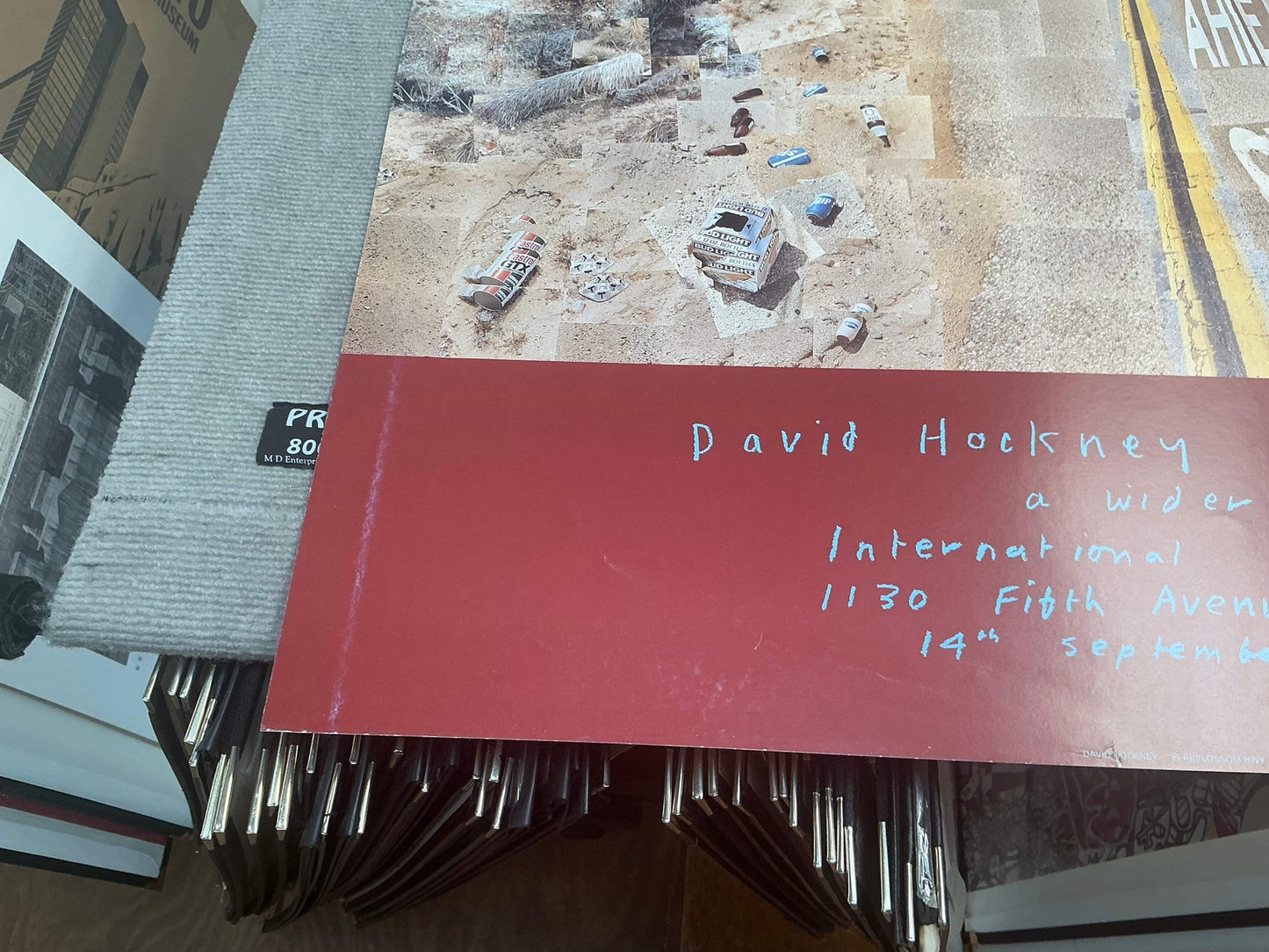 David Hockney Pearblossom Highway " Poster Pop Art Multicolor